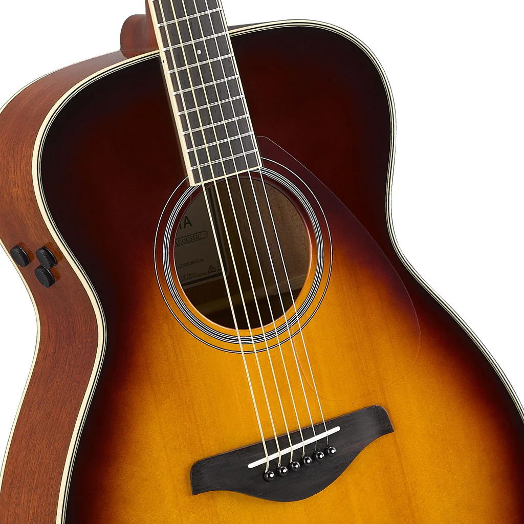 Yamaha FS-TA TransAcoustic Concert Guitar - Brown Sunburst - Image 5