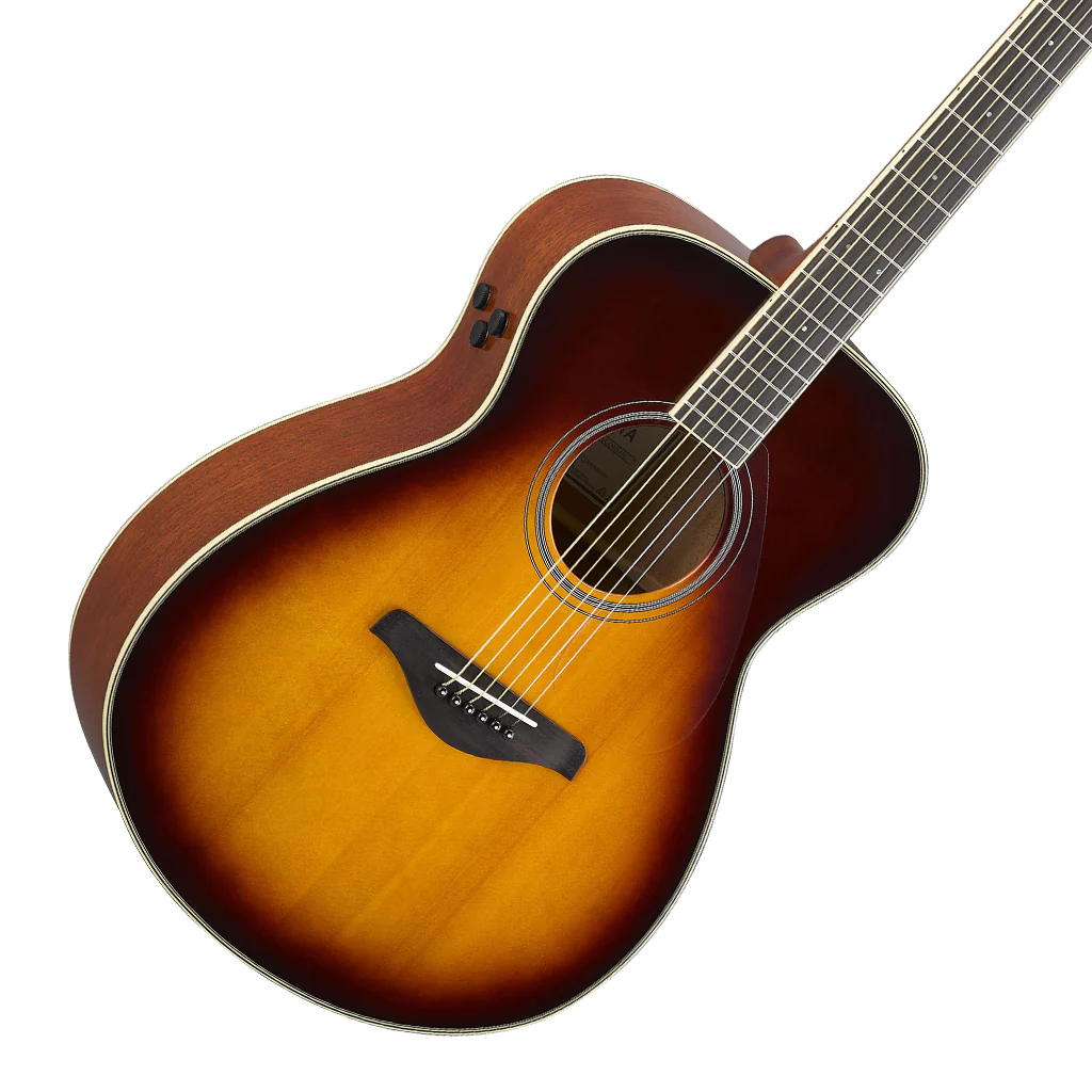 Yamaha FS-TA TransAcoustic Concert Guitar - Brown Sunburst - Image 6