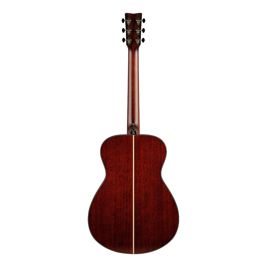 Yamaha FS9 Mahogany Concert Acoustic Guitar with Case - Natural - Image 4
