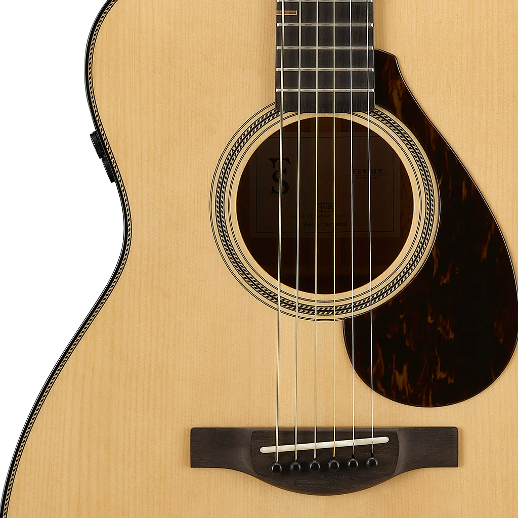Yamaha FS9 MX Concert with Atmosfeel Pickup - Natural, Ebony Fingerboard - Image 6