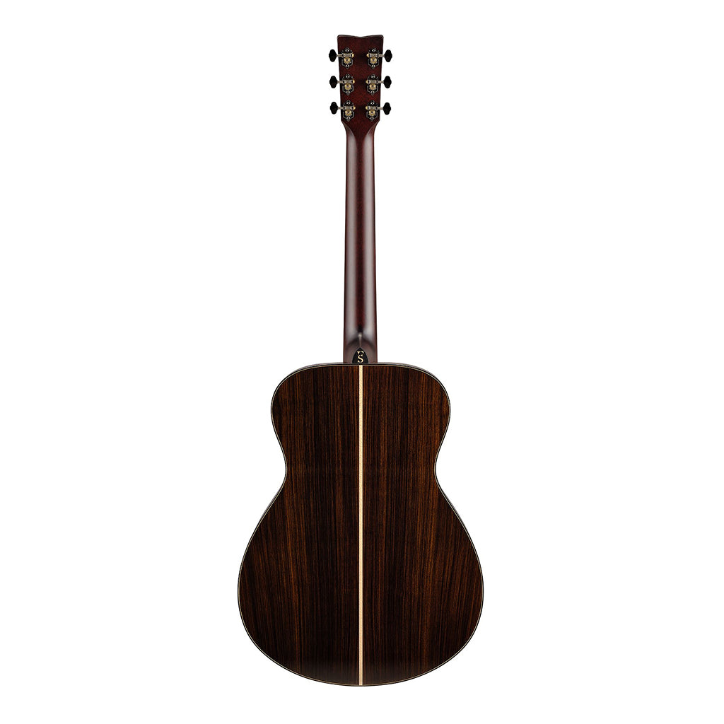Yamaha FS9 Rosewood Concert Acoustic Guitar with Case - Natural - Image 4