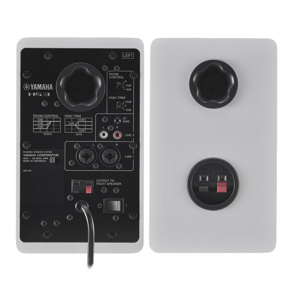 Yamaha HS3 - 3.5" Studio Monitor Pair - White - Image 2