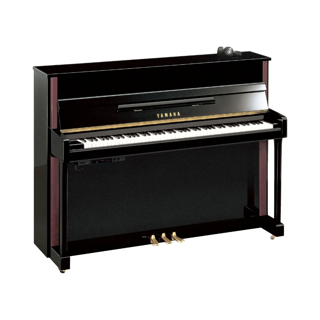 Yamaha JX113TSC3PE 113cm Upright Piano with SC3 Silent System in Polished Ebony