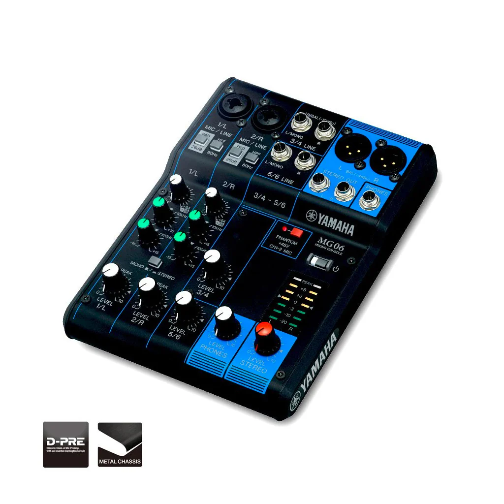 Yamaha MG06 Mixing Console - Image 2