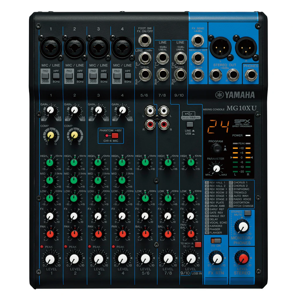 Yamaha MG10XUF 10-Channel Mixing Console with Faders