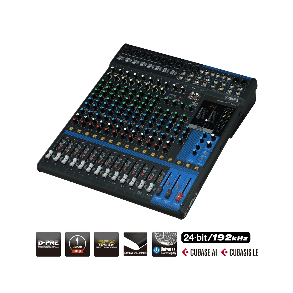 Yamaha MG16XU 16-channel Mixer with USB and FX - Image 5