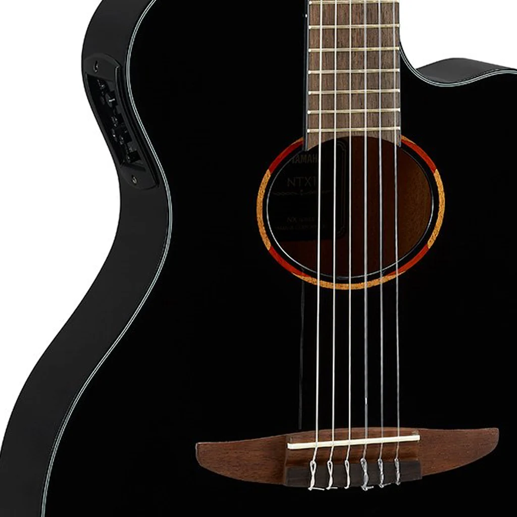Yamaha NTX1 Nylon Acoustic Electric Guitar - Black - Image 4