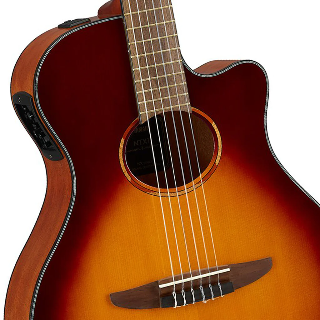 Yamaha NX Series NTX1-BS Nylon String Acoustic-Electric Guitar - Brown Sunburst - Image 6