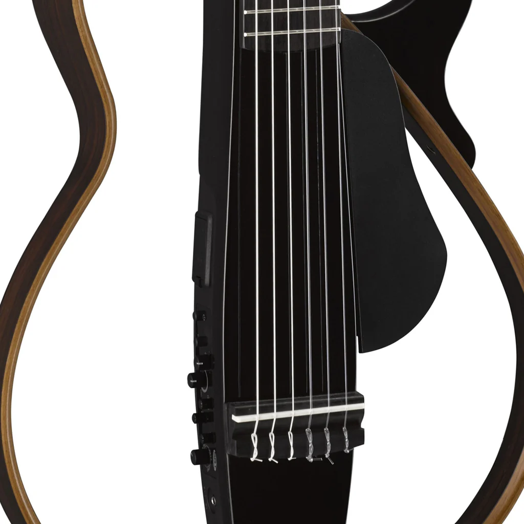 Yamaha Silent Guitar Nylon String w/Carry Bag - Translucent Black - Image 4