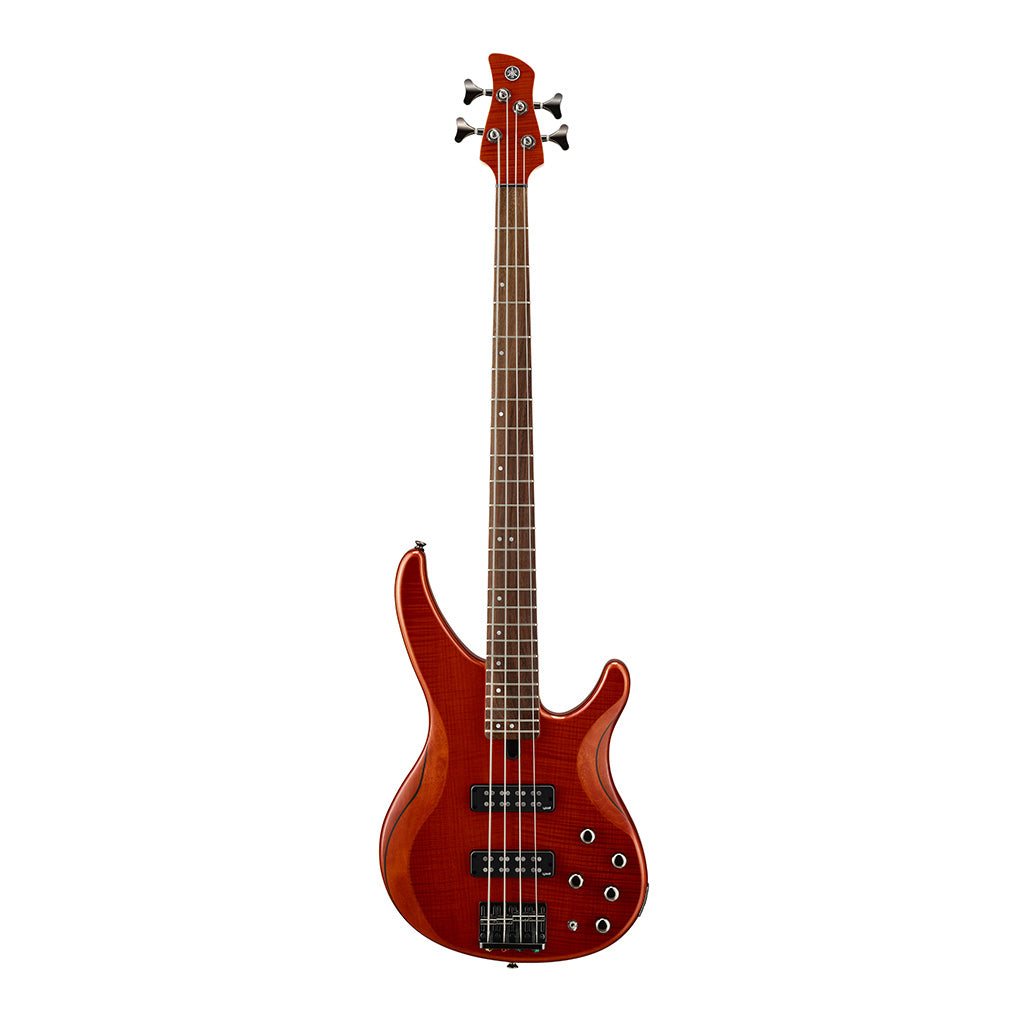 Yamaha TRBX604FM 4-String Bass Guitar - Caramel Brown - Image 3
