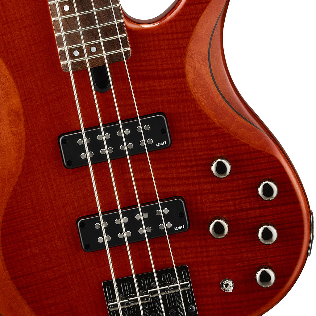 Yamaha TRBX604FM 4-String Bass Guitar - Caramel Brown - Image 7
