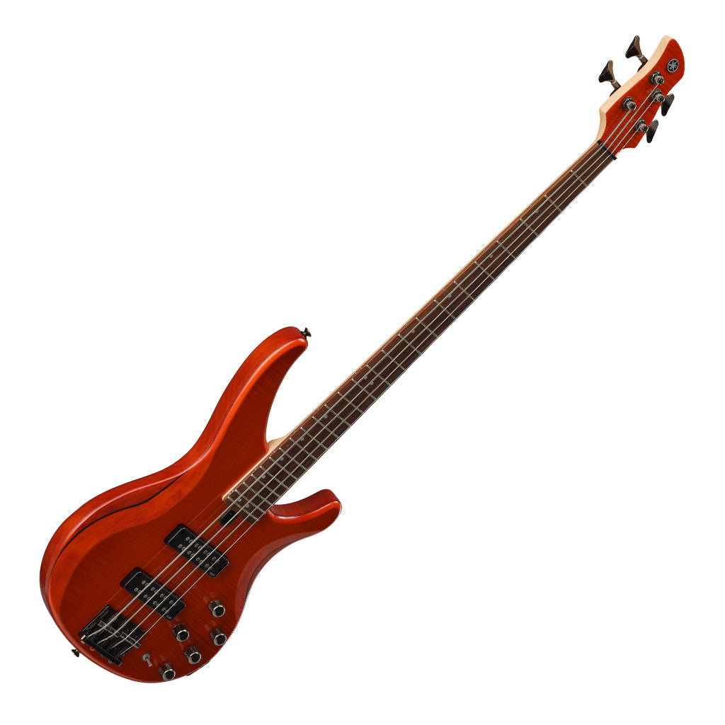 Yamaha TRBX604FM 4-String Bass Guitar - Caramel Brown - Image 8