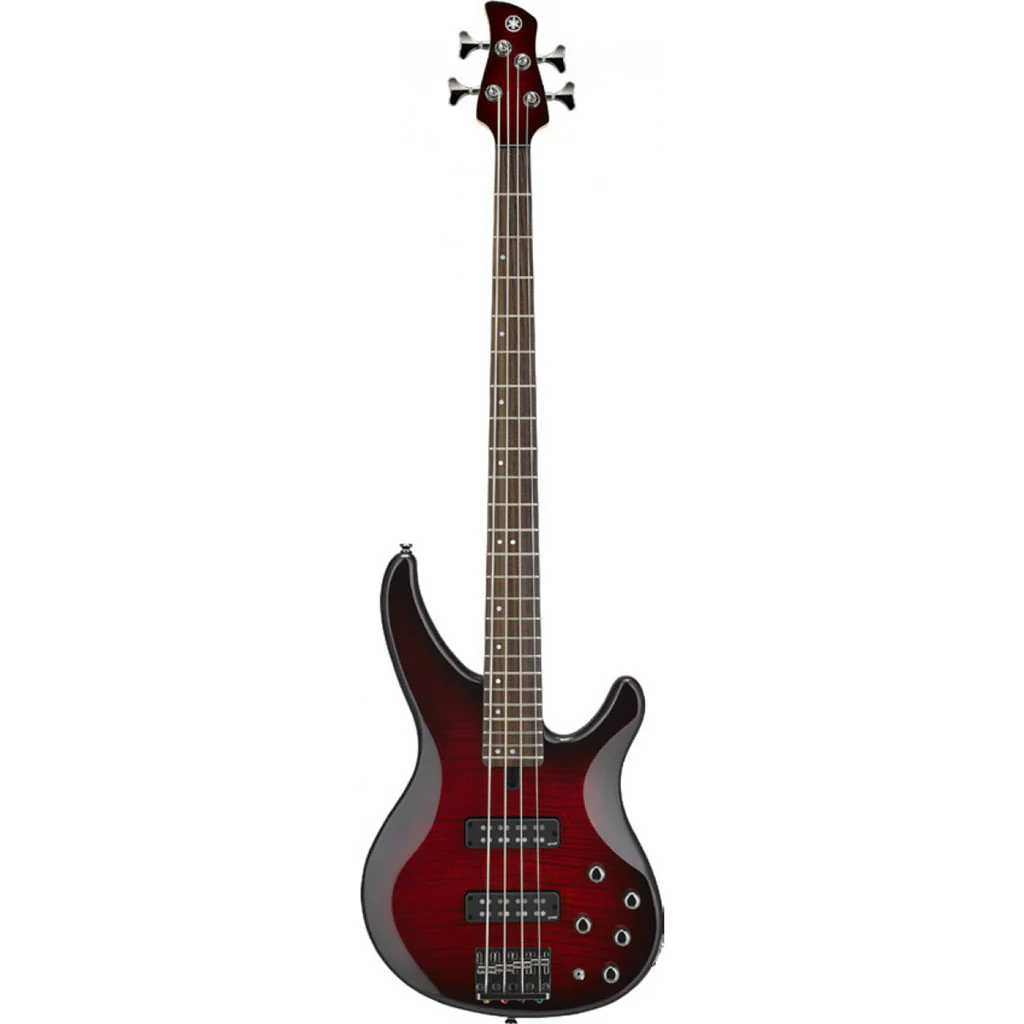 Yamaha TRBX604FMDRB Electric Bass Guitar - Dark Red Burst - Image 2
