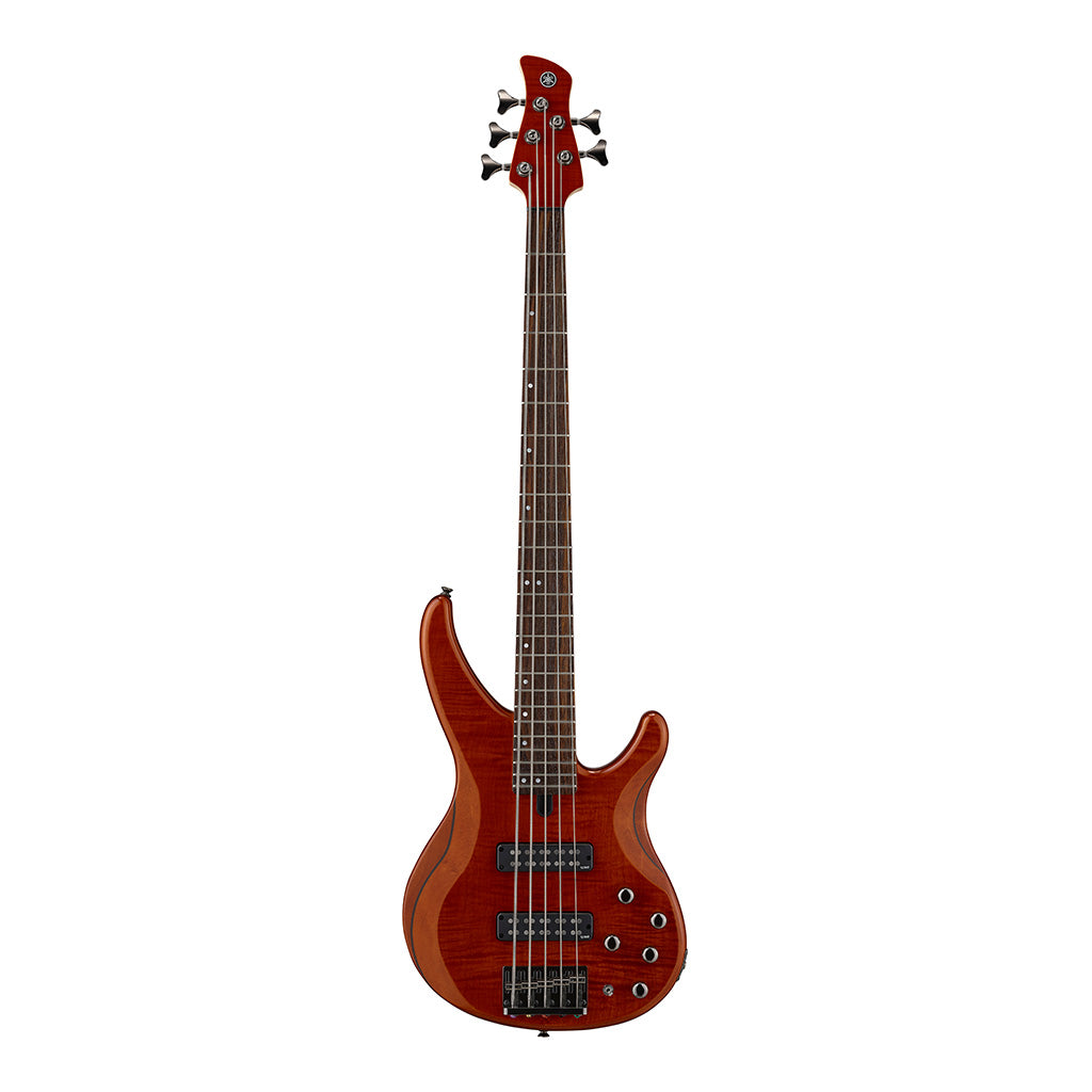 Yamaha TRBX605FM 5-String Bass Guitar - Caramel Brown - Image 3