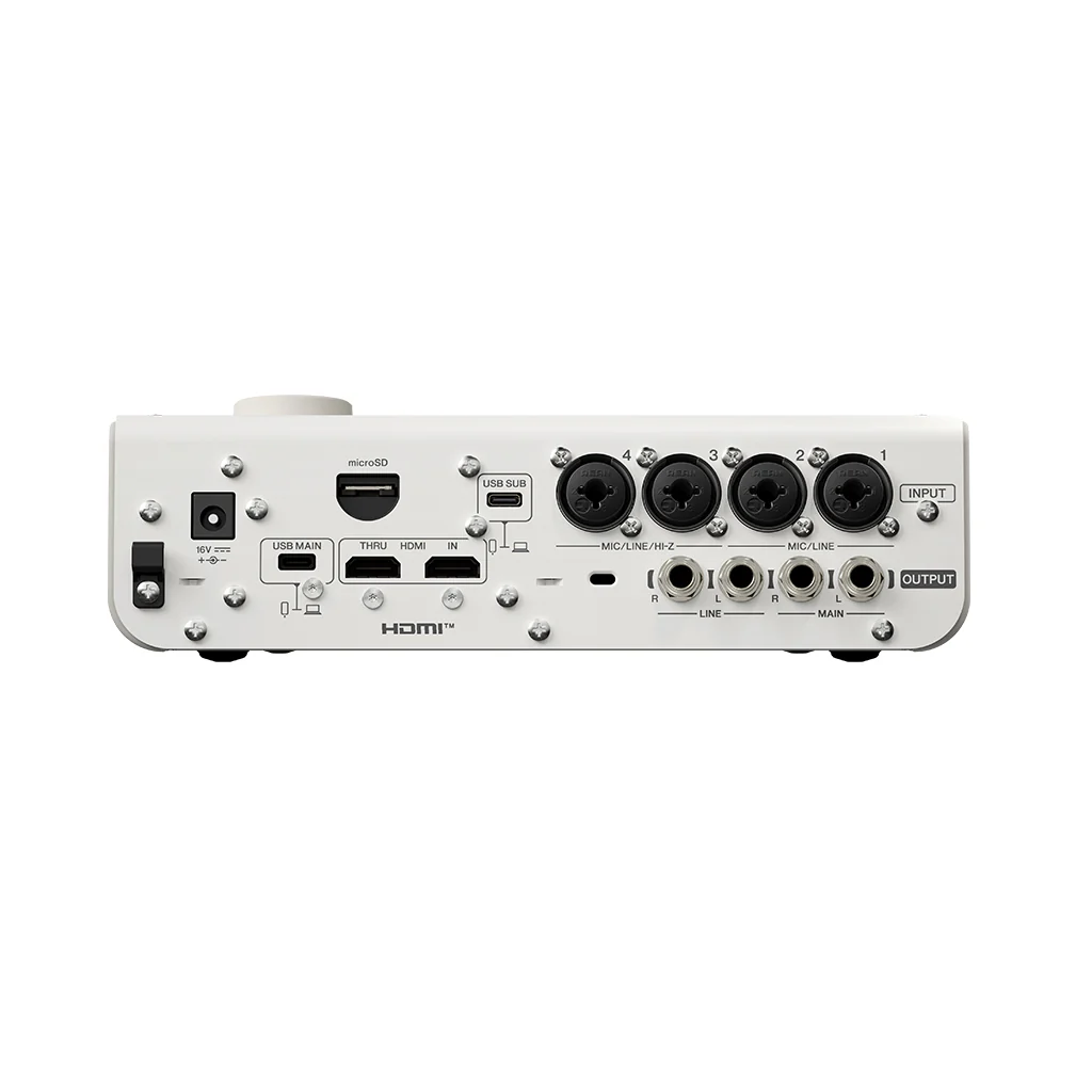 Yamaha URX44V Compact Audio/Video Interface 6-In/4-Out - White - Image 5