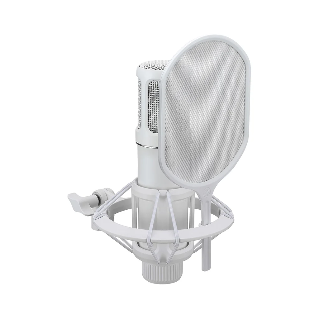 Yamaha YCM705 Condenser Microphone w/Shock Mount & Pop Filter - White - Image 4