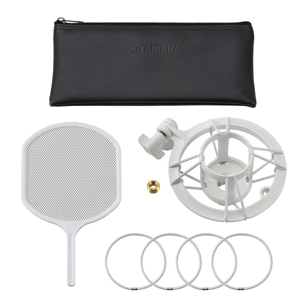Yamaha YCM705 Condenser Microphone w/Shock Mount & Pop Filter - White - Image 6