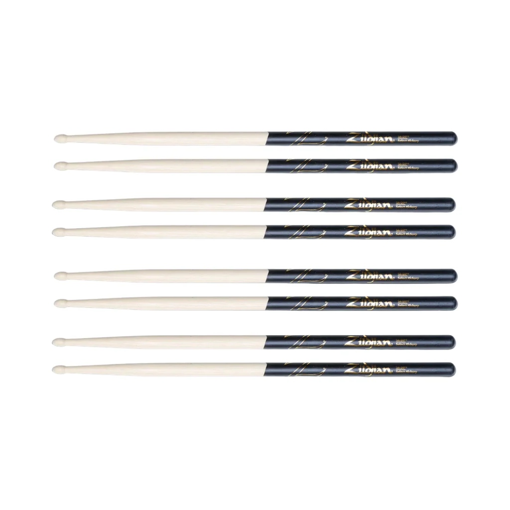 Zildjian Dip Drumsticks with Towel and Drum Key - 5A, 4-pack - Image 2