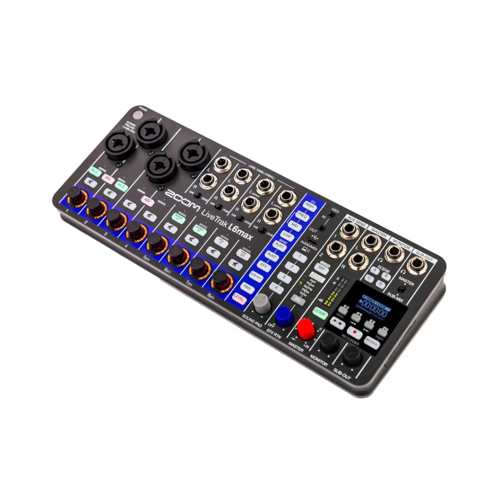 Zoom LiveTrak L6max 12-channel Digital Mixer - Image 2